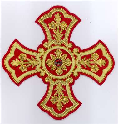 #1000 CROSS 3" RED/GOLD