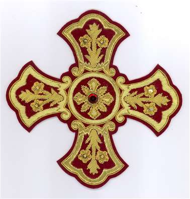 #1000 CROSS 3" BURGUNDY/GOLD