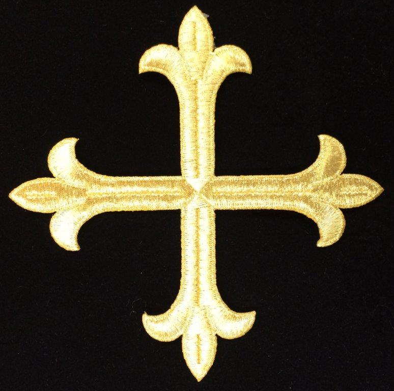 #10 LATIN CROSS 6" METALLIC MIFFIN GOLD