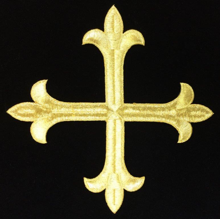 #10 LATIN CROSS 8" METALLIC MIFFIN GOLD