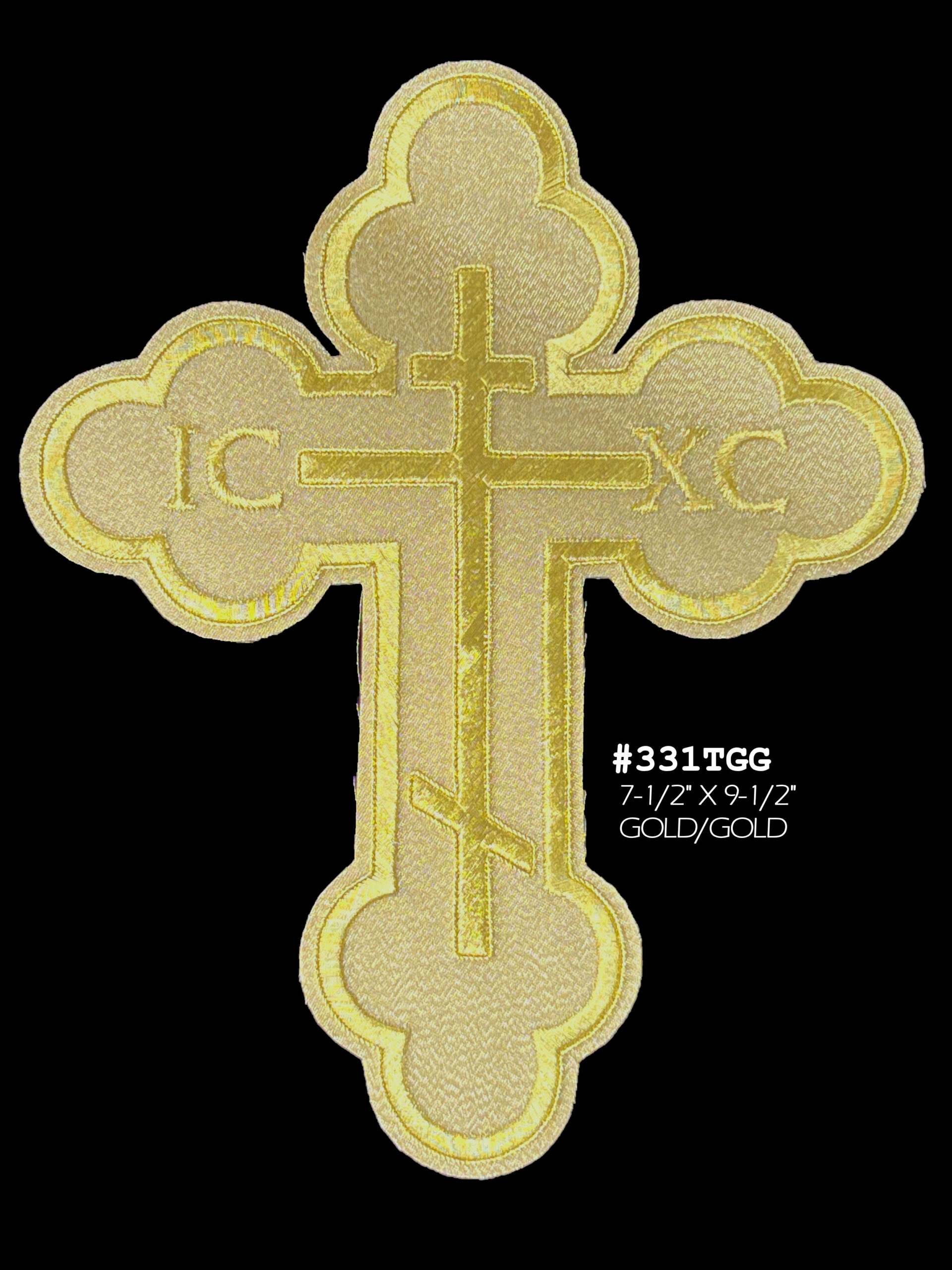 THREE BAR CROSS GOLD/GOLD