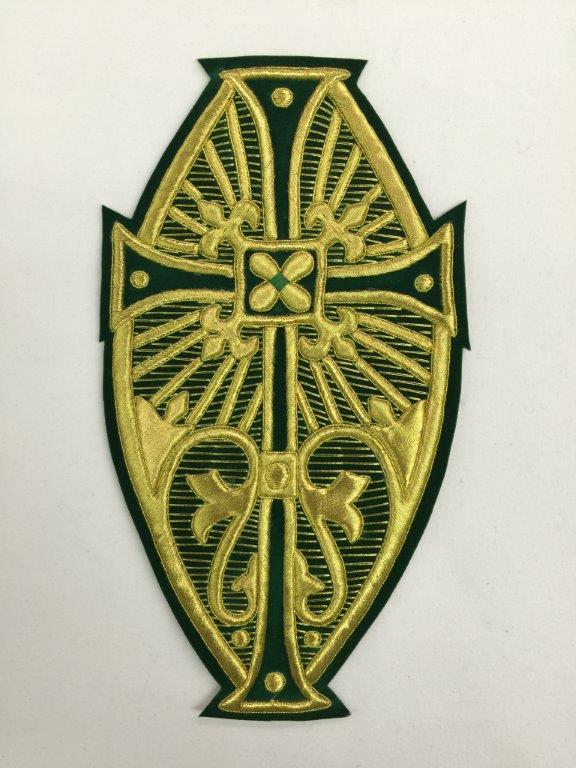 Emblem # 945 Oval Cross