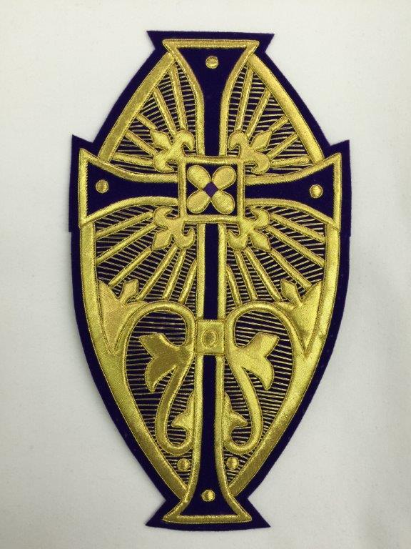 Emblem # 945 Oval Cross