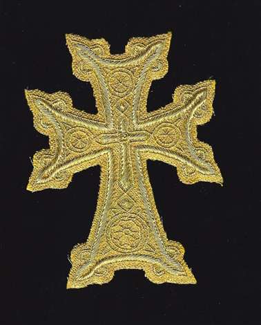 Armenian Cross 4" Gold/Gold