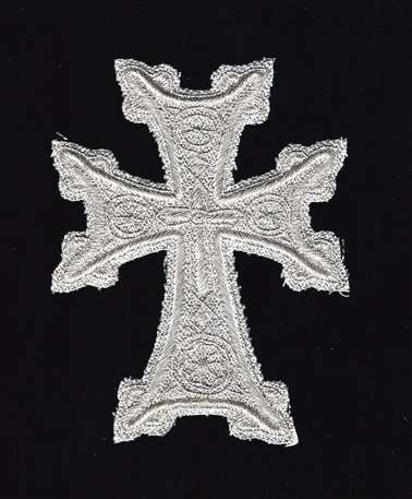 Armenian Cross 4" Silver/Silver