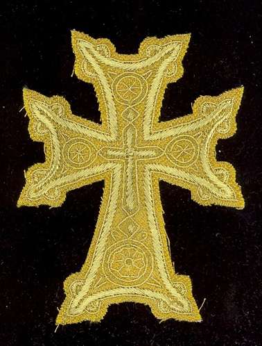 Armenian Cross 7" Gold/Gold