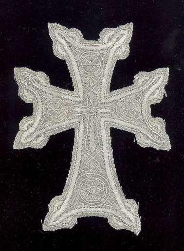 Armenian Cross 7" Silver/Silver