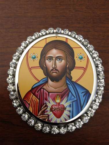 Jeweled Frame Icon 10 SILVER