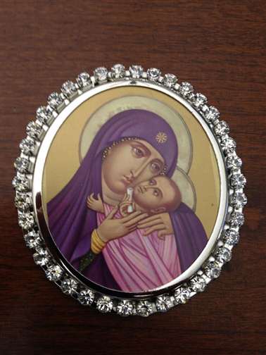 Jeweled Frame Icon 12 SILVER