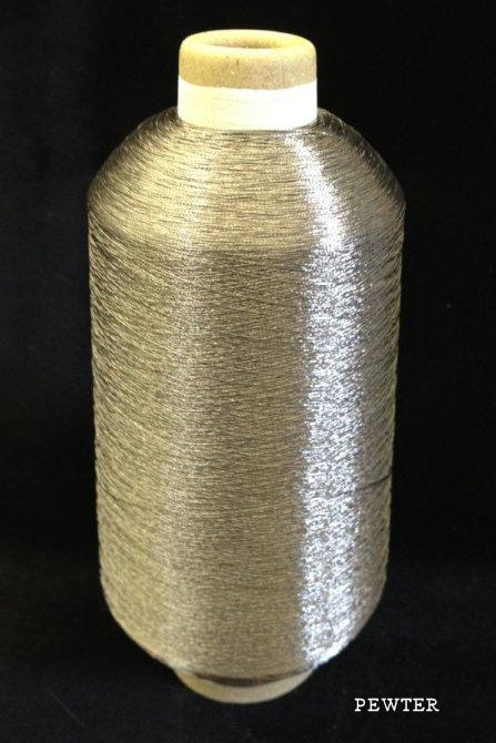 Metallic Embroidery Thread PEWTER SILVER