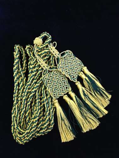 Art. SPECIAL CINCTURE 144" GREEN/GOLD